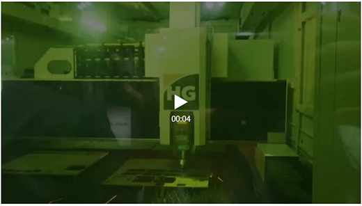 上6尊龙凯时超高功率激光切割机埃森展示场切割视频